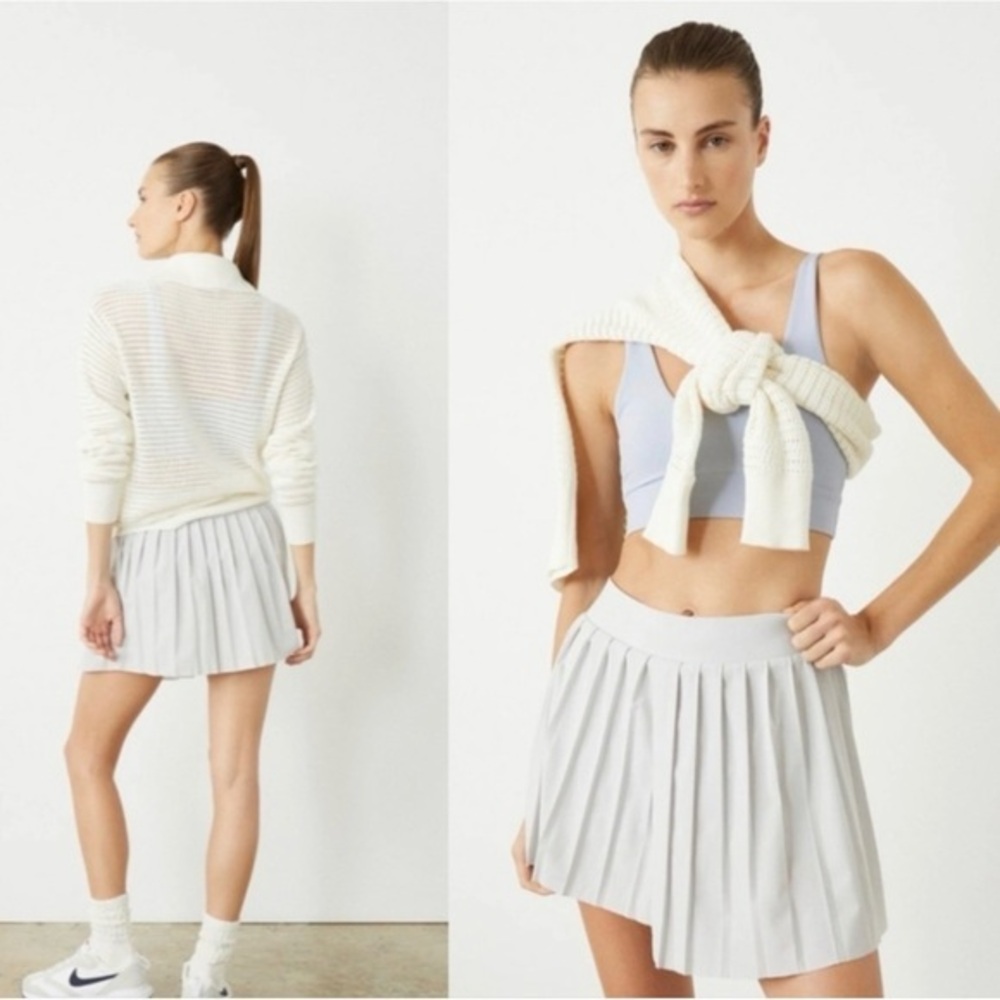 Varley Melody White Pleated Skort Tennis Skirt Size XS